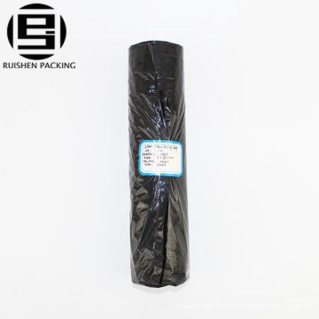 Recycling plastic black garbage flat bags